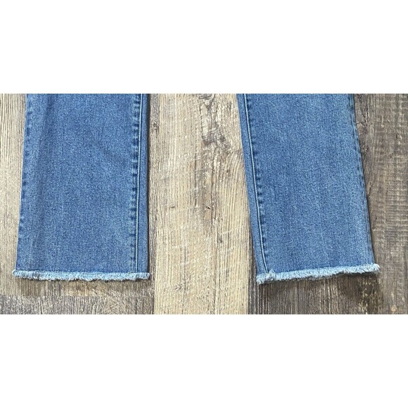Los Angeles Denim Co Jeans Olivia Full Rise Frayed Ankle Raw Hem Made In USA 31 - Picture 6 of 12